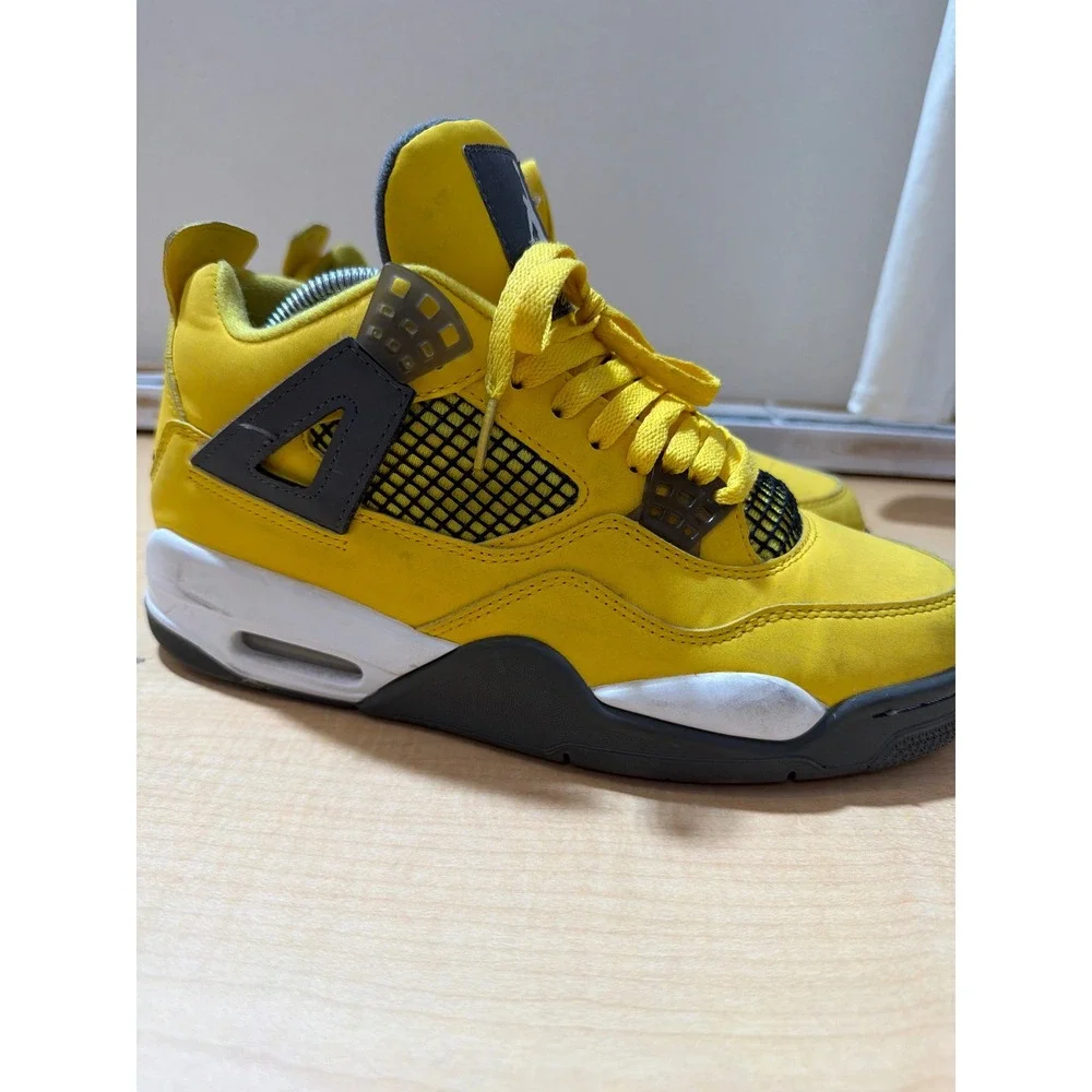 Air Jordan 4 Retro Lightning Tour Yellow White Dark Blue Grey CT8527-700